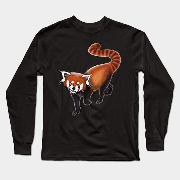 Red panda,red panda lover,cute red panda Long Sleeve T-Shirt by Artardishop